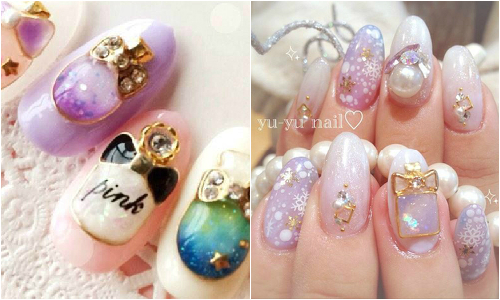 手指頭也跟著香起來！日本女孩超夢幻香水瓶指甲 香水瓶ネイル、パフュームネイル、香水瓶、指甲、日本