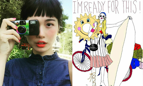 老天會不會太不公平？才貌兼備的超人氣模特兒插畫家田中Shen 田中Shen、模特兒、日本、插畫、時尚