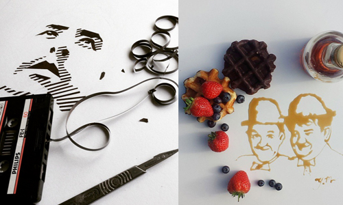 咖啡作畫已經不神奇！英國藝術家連蜂蜜、牛奶都能拿來用 instagram、yaseen_uk、yaseen、食物、藝術