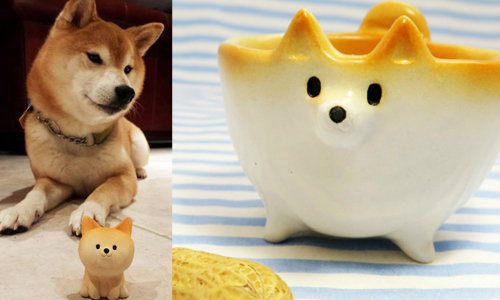 沒辦法養阿柴也有它們作伴！意圖使人整套買下的圓滾滾「柴犬陶瓷」 柴犬、陶瓷、犬猫おきもの、工房しろ、日本、可愛、餐具