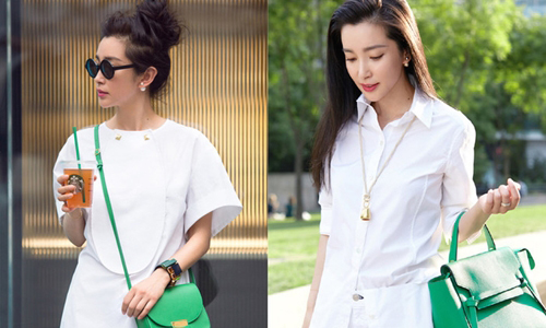 [友站新聞] 女神夏日最清爽穿搭！李冰冰私服示範「白＋綠」俏麗、簡約風  ibeauty、影后、李冰冰、夏日、私服穿搭