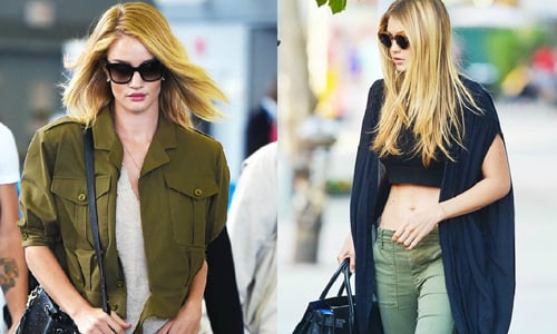 秋天來了就是要穿軍綠色呀！名人秋冬軍綠色穿搭特搜 秋冬、軍綠色、軍裝、穿搭、Emily  Ratajkowski、Chloe Moretz、Gigi Hadid、Olivia Palermo、Rosie Huntington、Kendall Jenner