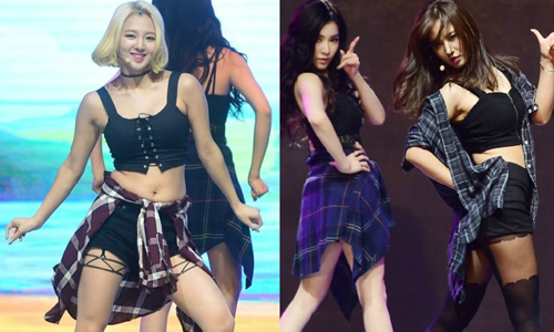 妞快報：我說妳頭上那是......？少女時代賣力熱舞竟然大出糗 少女時代、首爾、音樂會、出糗、孝淵