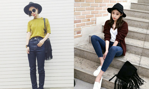 寬沿帽就是你的加分小幫手　日本妞的初秋大人氣穿搭  穿搭、日本、寬沿帽、加分、造型、長版外套、襯衫、針織背心、跟鞋、秋天、初秋 