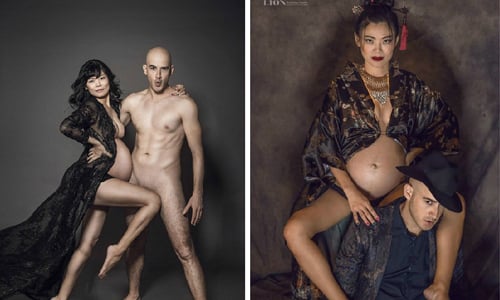 妞快報：超生猛全裸寫真！吳鳳偕孕妻豪放裸露巧妙遮三點 妞快報、生猛、全裸、寫真、吳鳳