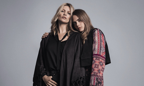 [新聞稿] MANGO 9月 全新形象  凱特‧摩斯 & 卡拉‧達拉芬妮 共同代言 MANGO、凱特‧摩斯、卡拉‧達拉芬妮、70年代、波希米亞風