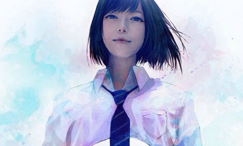 如果白龍穿越成為男高中生？介於虛實間的少男少女電繪 wataboku__、wataboku、instagram、制服、女孩