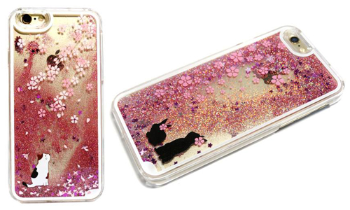 用了感覺會招桃花！粉紅櫻花流沙手機殼浪漫登場 手機、週邊、手機週邊、手機架、流沙、星沙、櫻花、貓咪、兔子、夢幻、浪漫