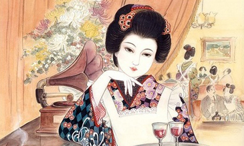 新舊交替的絢麗時代 讓古典女郎帶你一窺大正時期的大和心 日本、大正時期、古典美女、和服、仕女、復古、藝術