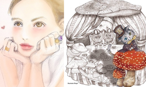 每個小細節都傳神到超逼真！令人怦然心動的日系女孩×動物手繪 手繪、插畫、動物、女孩、Ringo non、日本、雜貨、藝術、夢幻、藝術