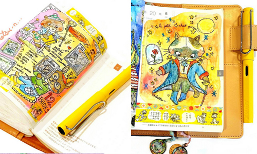 HOBO手帳變身為清新動物繪本！超繽紛手繪日記讓你愛不釋手 chikatetsu_n、instagram、nat、手繪、HOBO