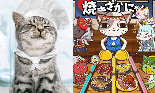 不用花錢也可以好好玩！手機App《夯魚！喵！3》妖怪喵攻佔烤魚店啦！ 焼きざかにゃん、夯魚喵、喵助、烤魚、手機遊戲