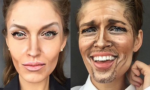 乾脆直接說你畫不出誰好了　超強仿妝神人讓你瞠目結舌 化妝、易容、美妝、神人、仿妝