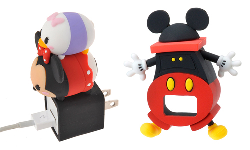 米奇屁屁被戳洞啦！Q版迪士尼公仔充電器保護殼 手機、週邊、手機週邊、迪士尼、充電器