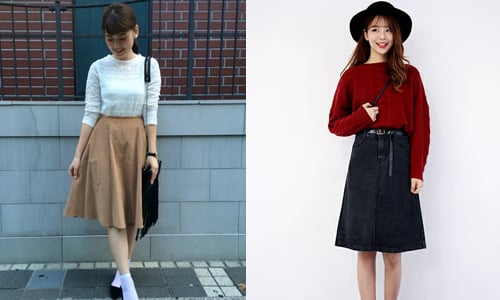 誰說天冷不能穿裙子？A字長裙的秋冬穿搭守則 A字裙、秋冬、秋天、冬天、穿搭