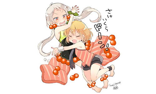 你想挾鮭魚妹妹還是海膽姊姊？超萌「壽司女孩」任君挑選 壽司、插畫、はりかも、萌、美味、美食、擬人