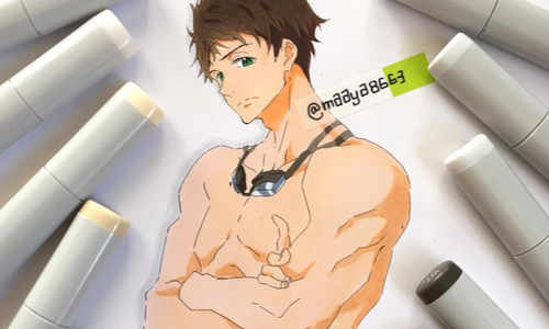 還原動漫男角帥氣100%！日本女孩的超吸睛同人手繪 まあや、maaya8663、instagram、動漫、手繪