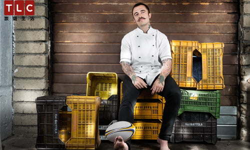 [新聞稿] 暗黑版新廚神《料理黑手黨》主廚盧比歐登門踢館   橄欖球員出身、渾身刺青 另類魅力席捲歐洲男女通吃 史上第一義文發音烹飪節目 大啖最道地拿坡里內臟濃湯 TLC、旅遊、生活、頻道、料理黑手黨