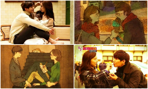 讓《我結》精靈夫婦和知名插畫作品做比對　超高相似度讓網友驚艷 韓國、我們結婚了、精靈夫婦、宋再臨、金素恩、假想夫妻、插畫家、퍼엉、Puuung、bluesky2014、我結、金昭誾、對比、網友