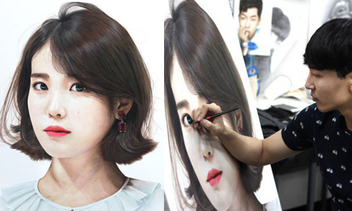 歐爸可以畫一張T.O.P給我嗎？韓國美術老師的超強人像畫  Iu、 Bae Sang Huk、T.O.P、人像畫、超寫實、逼真、藝術