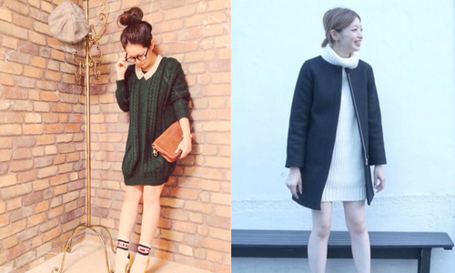秋冬也能玩「下身失蹤」！？性感與可愛兼具的大人氣長版毛衣 下身失蹤、毛衣、高領、長版、oversize