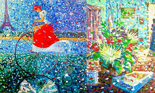 漫天飛舞的感覺未免太浪漫！有如花瓣鋪成的繪畫藝術 Daria Blizhenskaya、dariablizhenskaya、instagram、畫、手繪、藝術