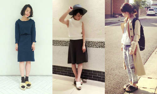 夏天過了還是想穿嘛！「絨毛涼鞋」穿出跨季時尚感 絨毛涼鞋、日本、秋冬、涼鞋、厚底