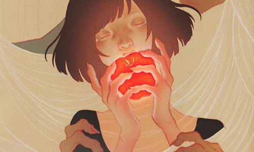 散發鬼魅氛圍的病氣白雪公主　令人目不轉睛的異色插畫 shoko ishida、_yodaka、instagram、日本、插畫