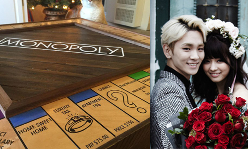 超專業遊戲桌只為她一句YES！最浪漫的大富翁求婚法 求婚、大富翁、聖誕節、monopoly、propose 