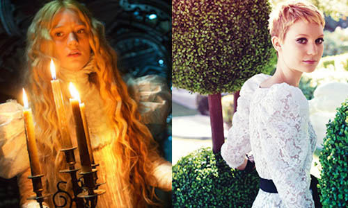 超愛她在《腥紅山莊》裡的捲髮  澳洲又出一空靈系女星：蜜雅娃絲柯思卡 蜜雅娃絲柯思卡、Mia Wasikowska、腥紅山莊、空靈、仙氣