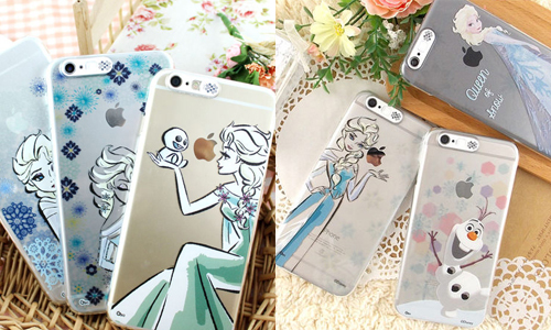 艾莎施展會發光的冰魔法！冰雪奇緣夢幻插畫手機殼 手機、手機殼、冰雪奇緣、艾莎、安娜