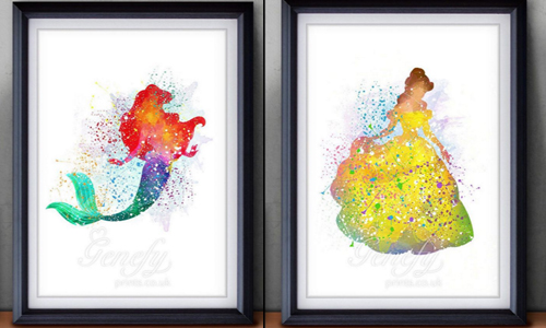 就像是夜空綻放的迪士尼花火！美不勝收的卡通Fan art instagram、genefyprints、Genefy Prints、迪士尼、fan art