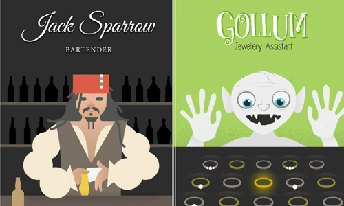 傑克船長超適合去當酒保的！如果這些電影裡的角色在現實生活中找到工作..... 電影、角色、創意、惡搞、傑克船長