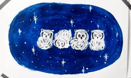 歡迎來到貓頭鷹的異想世界！療癒心靈北歐風清新插畫 LAZY OWL、레이지아울、插畫、韓國、貓頭鷹