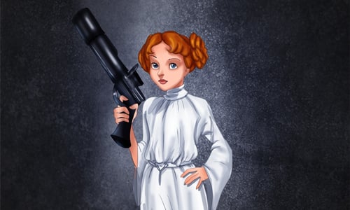 溫蒂擁槍自重拒當乖乖女？迪士尼女角萬聖趴大變身 插畫、迪士尼、Disney、Isaiah Stephens、萬聖節