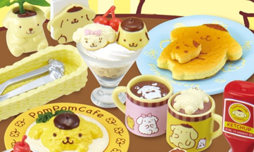 布丁狗在拿鐵上睡著了？「布丁狗咖啡廳」盒玩美味上菜 布丁狗、ポムポムプリン、盒玩、玩具、re-ment