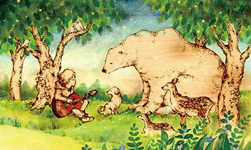 究竟是小王子還是克里斯多夫？讓人重返純真年代的奇幻手繪 末吉陽子、演繹畫廊、展覽、木烙畫、療癒