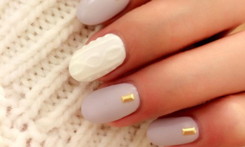 「白色」是打造好感度的關鍵！夢幻、軟綿的冬限定指甲彩繪 白色、白色系、雪花、下雪、結晶、指甲、指彩、指甲油、指甲彩繪、美甲、彩繪、簡單、可愛、粉嫩、冬天、秋冬、秋冬彩妝、柔軟、軟糖、棉花、溫暖、ニットネイル、毛衣指彩、針織指彩、針織毛衣