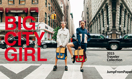 [新聞稿] 冬日限定 2D 包 !   JumpFromPaper《Traveler》系列回歸	!  女孩我最大 都會包款征服紐約街頭  JumpFromPaper、Traveler、冬日、限定、2D、包 