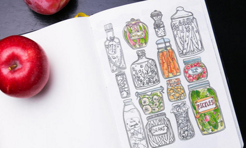 史上第一本著色「筆記本」！讓你在會議、課堂上偷偷紓壓 instagram、coloringnotebook、著色書、療癒、筆記本