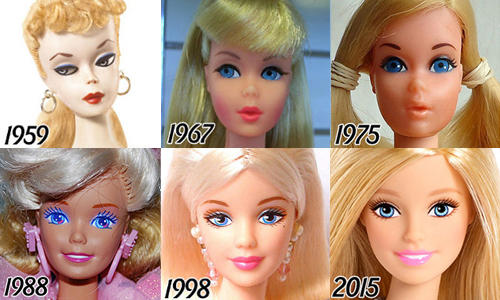早期也未免太跩了吧！芭比娃娃56年長相進化史 流行時光機、芭比、barbie、化妝、眼妝、演進、整形、身材