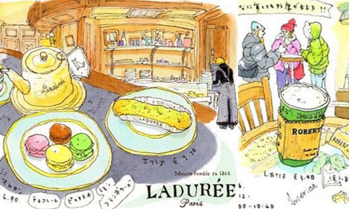 這樣記錄旅行超有感覺！橫跨歐亞的慢活手帖 Kei、instagram、namakemonokoto、手繪、旅行、旅遊、插畫、圖文、藝術