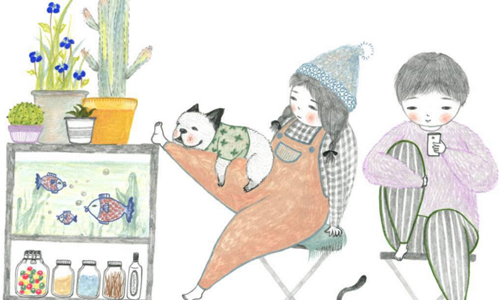 喜歡黏在你身上錯了嗎？！讓狗奴超有感的真實日常插畫 繪畫、可愛、貓奴、狗奴、療癒