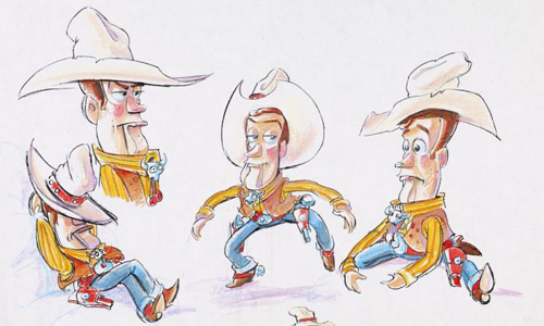 《玩具總動員》滿20歲啦！胡迪差很大之概念圖曝光 玩具總動員、皮克斯、概念圖、手稿、動畫