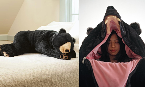 媽媽嚇到再也不敢叫你起床！超逼真棕熊睡袋讓你暖暖過冬 睡袋、熊、棕熊、睡覺、冬天