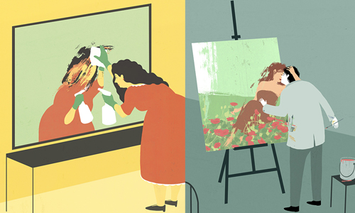 現實與網路性格不同調？藝術家畫出現代人的隱晦心事 Stephan Schmitz、插畫、藝術、插圖、繪圖、藝術