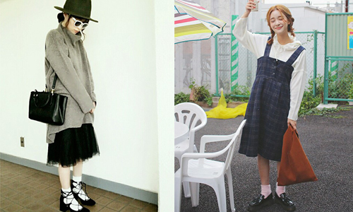 天氣再冷我們還是會死守裙子！2015日韓秋冬夯裙點點名 裙、裙子、秋冬、日本、韓國、流行、穿搭、多層次紗裙、排釦短版窄裙、長皮裙、吊帶裙、格紋裙