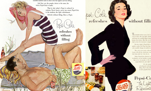 男女聚會都要有它助興？！從復古可樂海報看遍50年代的潮流時尚 百事可樂、廣告、海報、復古、50年代