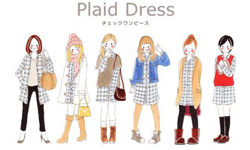 看插畫搞定一週七日穿搭！日系女孩不可錯過的可愛手繪 instagram、megandpolly、meg&polly、手繪、穿搭