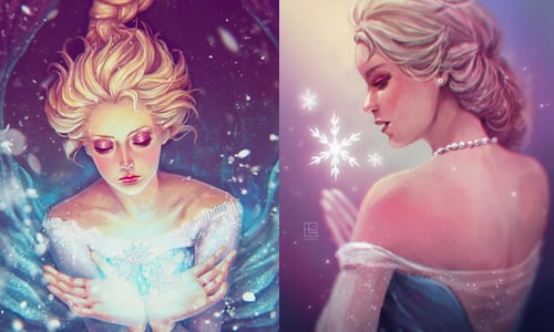 定格艾莎的絕美瞬間！超擬真迪士尼Fan art攫取你雙眼 serafleur.art、instagram、SerafleurArt、Abigail Diaz、fan art、藝術